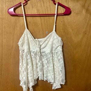 Urban Outfitters Small White Kimchi Blue Lace Top